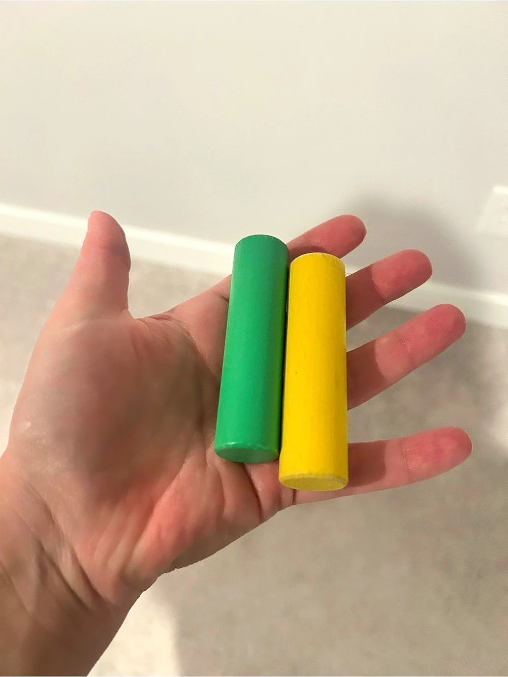 Lovevery wooden pegs- from peg drop set